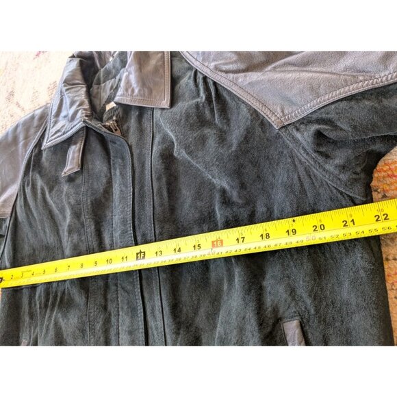 Vintage Winlit Paris Leather Suede Jacket Womens Sm - Made in Korea - Black 90s - Picture 16 of 16